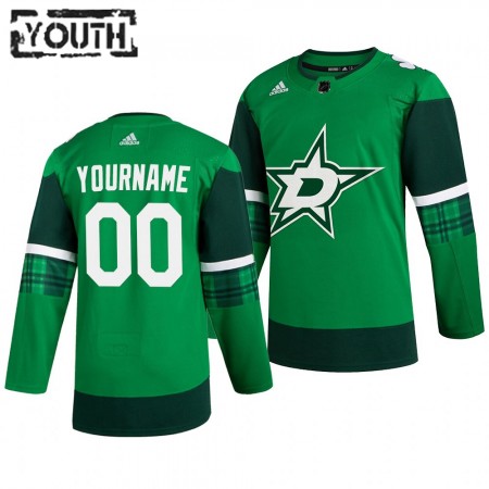 Dresovi Dallas Stars Custom Adidas 2019-2020 St. Patrick's Day Authentic - Dječji